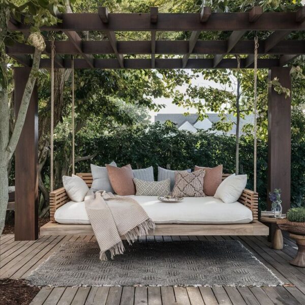 Chinioti Outdoor Wooden Swing