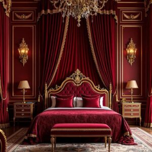 Chinioti Furniture 29 Bold And Dark Feminine Bedroom