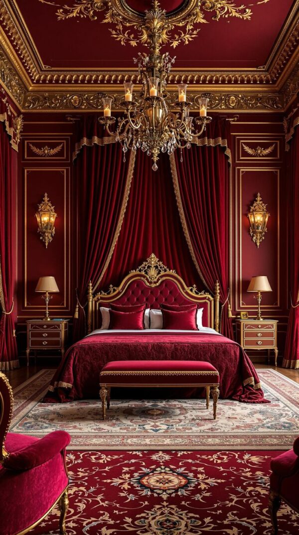 Chinioti Furniture 29 Bold And Dark Feminine Bedroom
