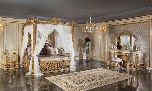 Luxury Royal Desgine Purple Texture Bedset - Image 2