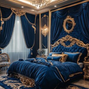 Bring Regal Opulence To Your Bedroom With Gold Accents Bed-Set