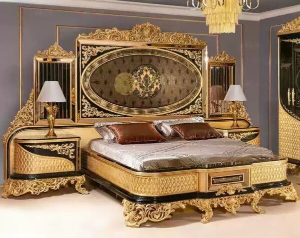 Chinioti Furniture Coustum Classic Furniture Bed-Set