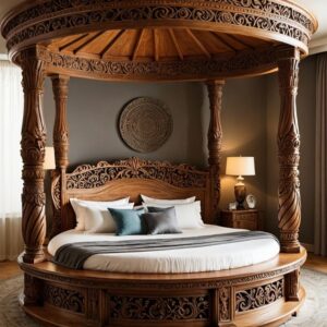 Chinioti Furniture Elegant Luxury Designer Bed-Set