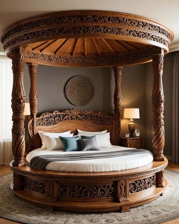 Chinioti Furniture Elegant Luxury Designer Bed-Set