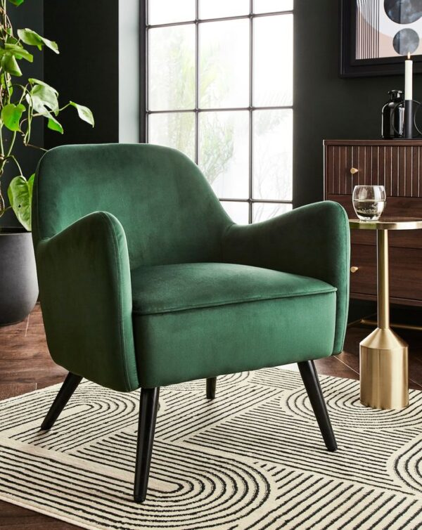 Modern Green Muse Bedroom Chair