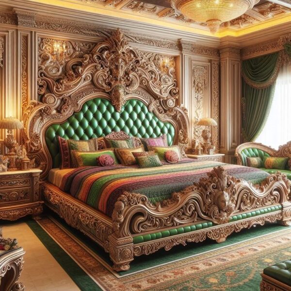 Chinioti Royal Bed Design