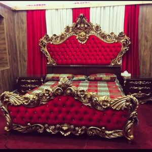 Chinioti Furniture Pinkish Desgins Bed-Set