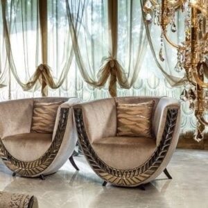 U Shape Chinioti Bedroom Chairs Set