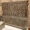 Flower Design Carving Bed Set