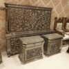 Flower Design Carving Bed Set - Image 2