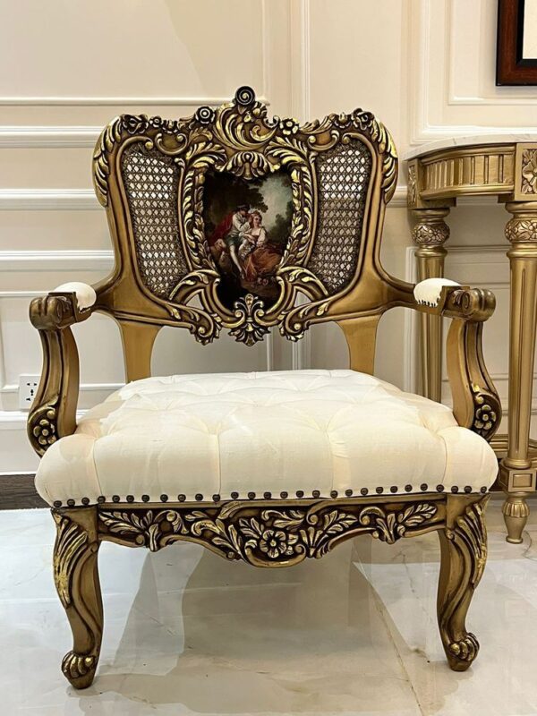 Hand Carving Chinioti Bedroom Chairs