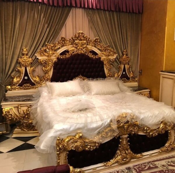 Chinioti Furniture Golden Luxuryy Bed-Set