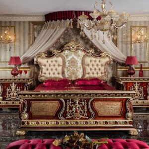 Chinioti Furniture Princess Pink Design Decoration Bed