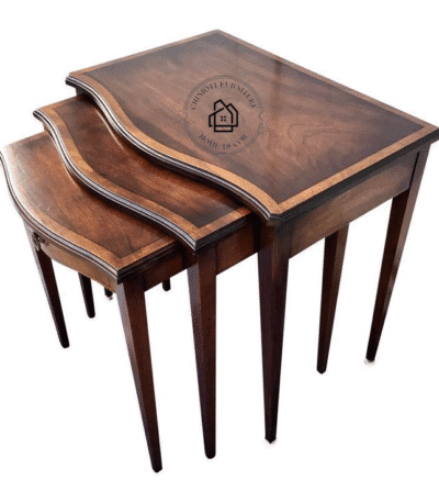 Natural wood end table